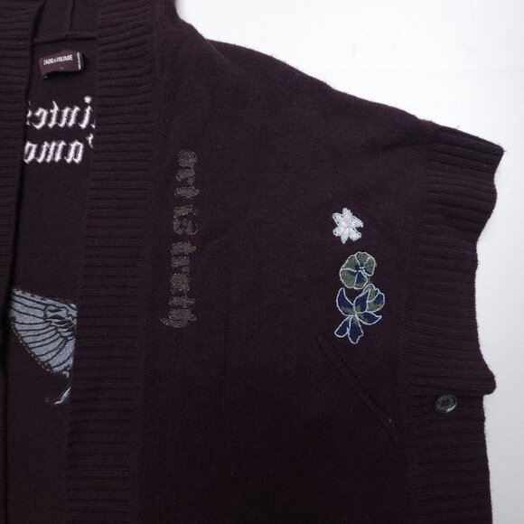 Zadig & Voltaire Inna Cashmere Embellished Cardigan - Picture 8 of 16